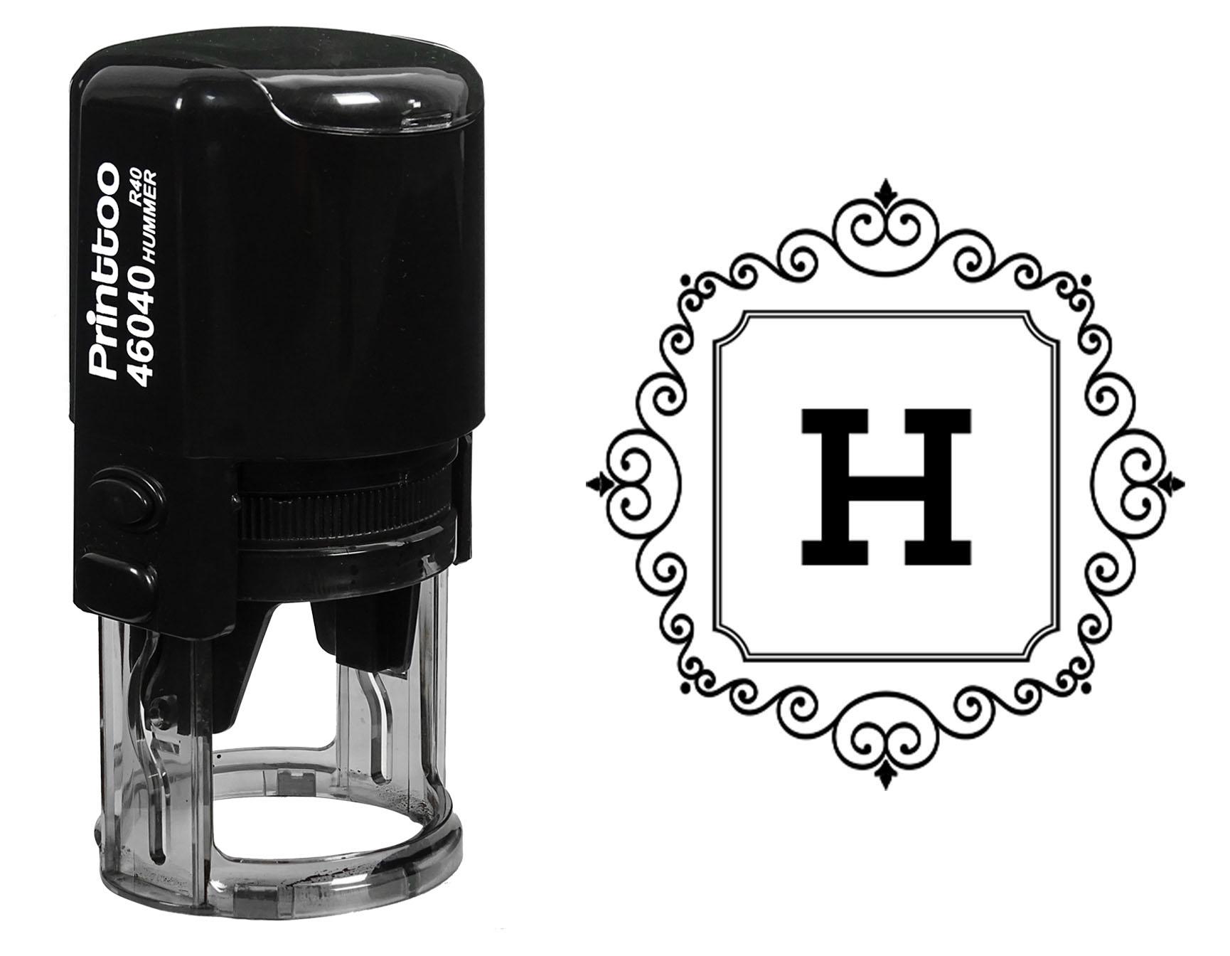 Printtoo Self Inking Square Swirl Border H Alphabet Monogram Initial Round Rubber Stamp Office 30 mm Diameter (Approx) синий
Printtoo Self Inking Square Swirl Border H Alphabet Monogram Initial Round Rubber Stamp Office 30 mm Diameter (Approx) синий