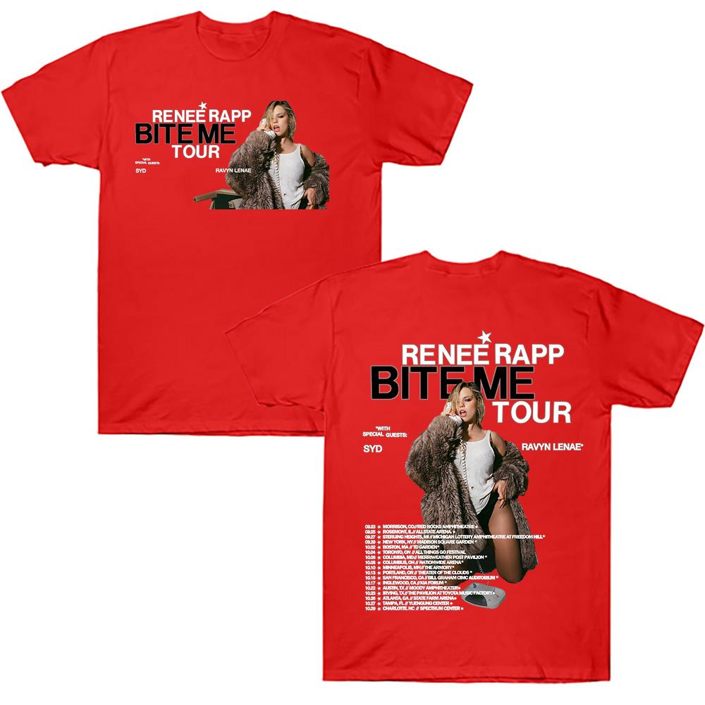 Reneé Rapp Bite Me Tour T Shirt Fashion Men Women Clothes Short Sleeve Unisex Pure Cotton Tee New Design Aesthetic Top XXL красный
Reneé Rapp Bite Me Tour T Shirt Fashion Men Women Clothes Short Sleeve Unisex Pure Cotton Tee New Design Aesthetic Top XXL красный