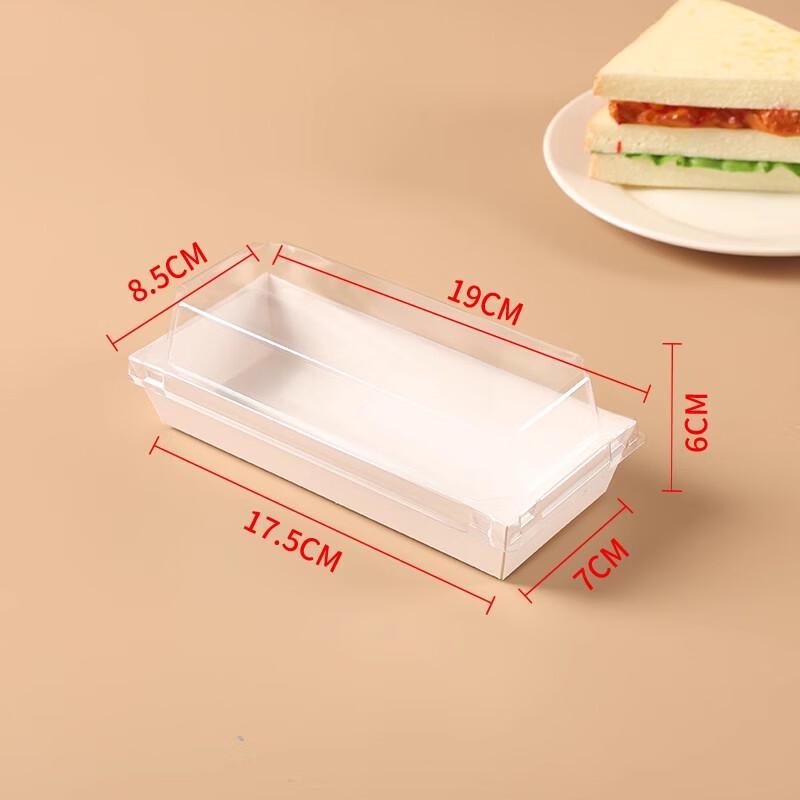Miaojiayi Rectangular Paper-Plastic Sandwich Box with Anti-Fog Lid
Miaojiayi Rectangular Paper-Plastic Sandwich Box with Anti-Fog Lid