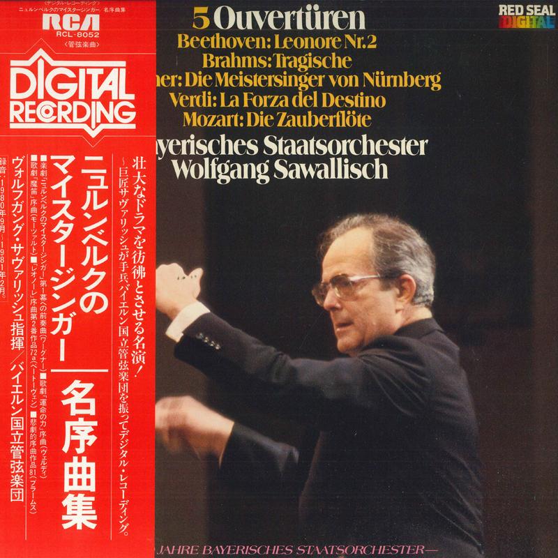 LP Record WOLFGANG SAWALLISCH, BAYERISCHES ST - 5 Ouverturen RCL8052 RCA 1981 Japan Classical Used
LP Record WOLFGANG SAWALLISCH, BAYERISCHES ST - 5 Ouverturen RCL8052 RCA 1981 Japan Classical Used
