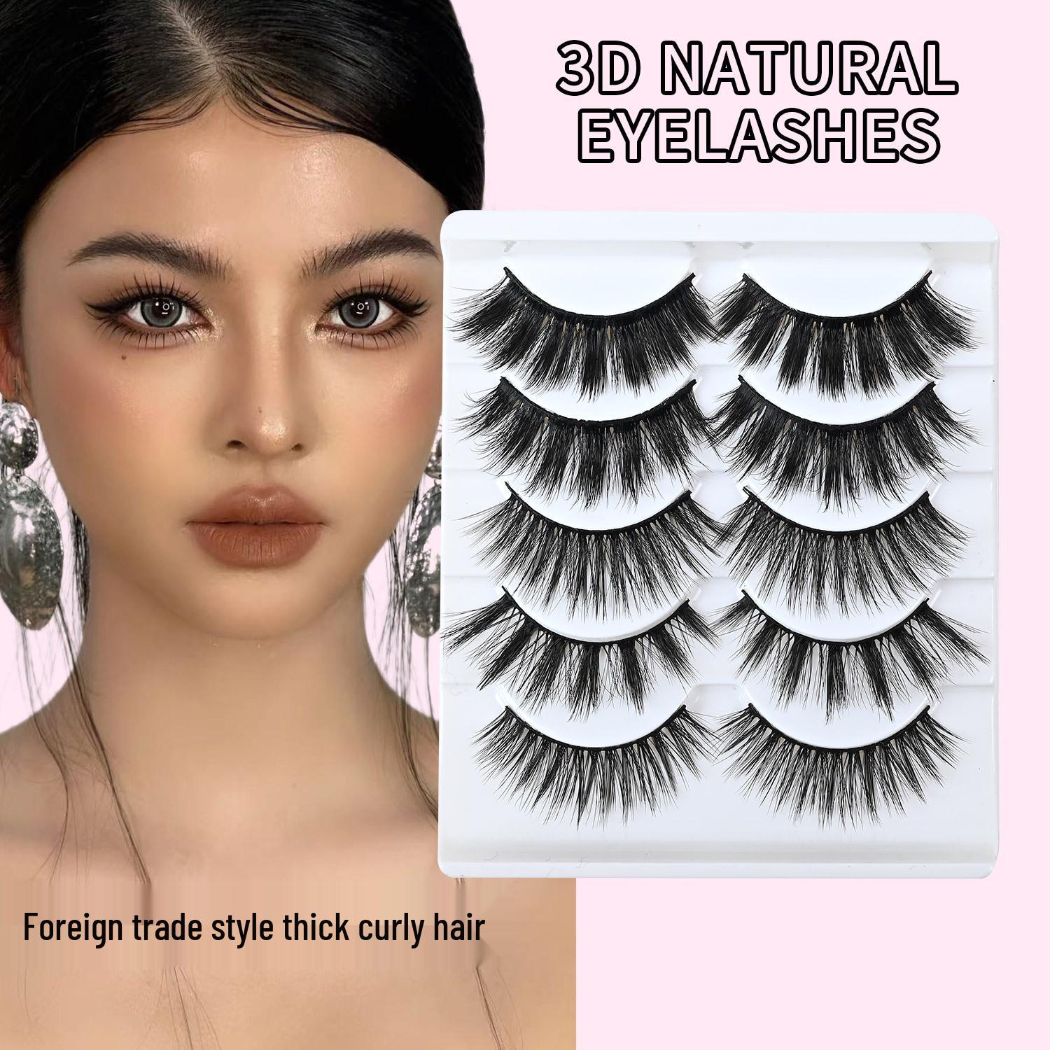 In-Stock European & American Style Thick False Eyelashes: Naturally Curled, Black Stem, Whole Strip
In-Stock European & American Style Thick False Eyelashes: Naturally Curled, Black Stem, Whole Strip