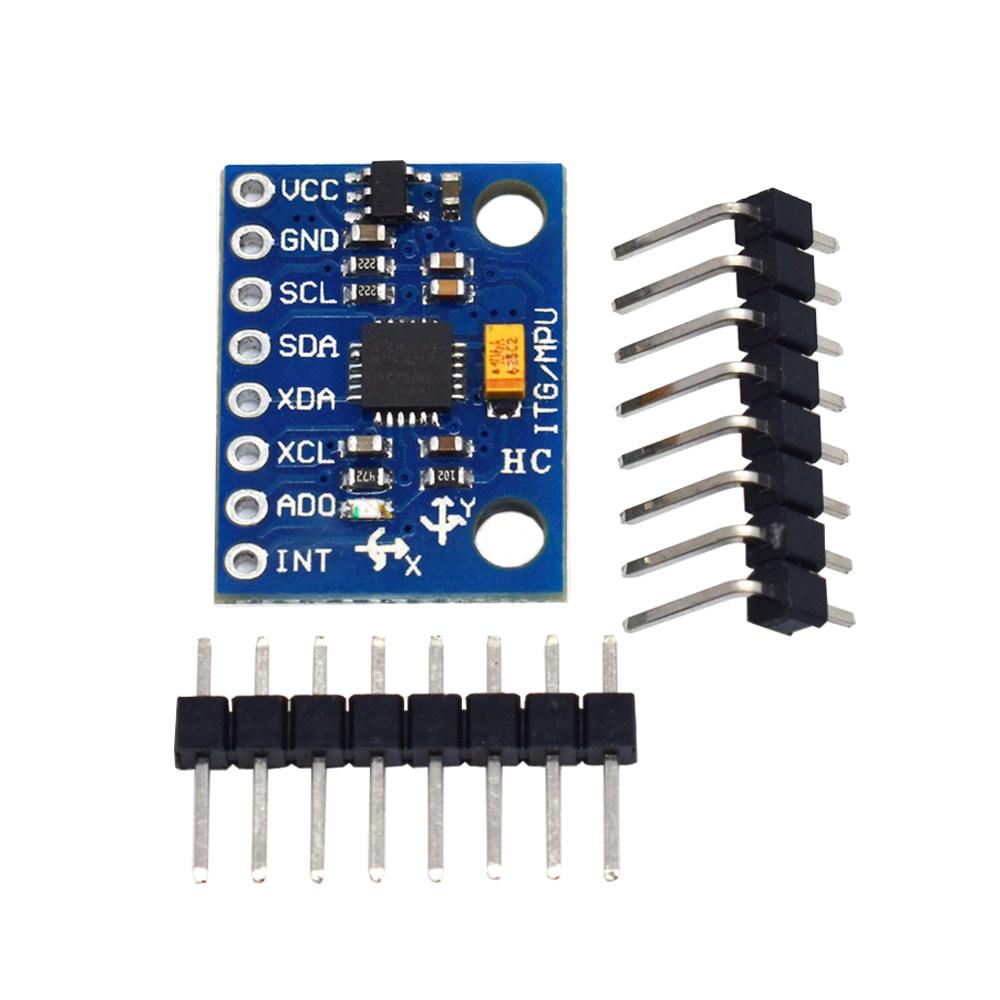 MPU6050 GY521 6DOF 3Axis Gyro Accelerometer Sensor Gold Plated PCB Schematic Code For Arduino DIY Robot Drone
MPU6050 GY521 6DOF 3Axis Gyro Accelerometer Sensor Gold Plated PCB Schematic Code For Arduino DIY Robot Drone