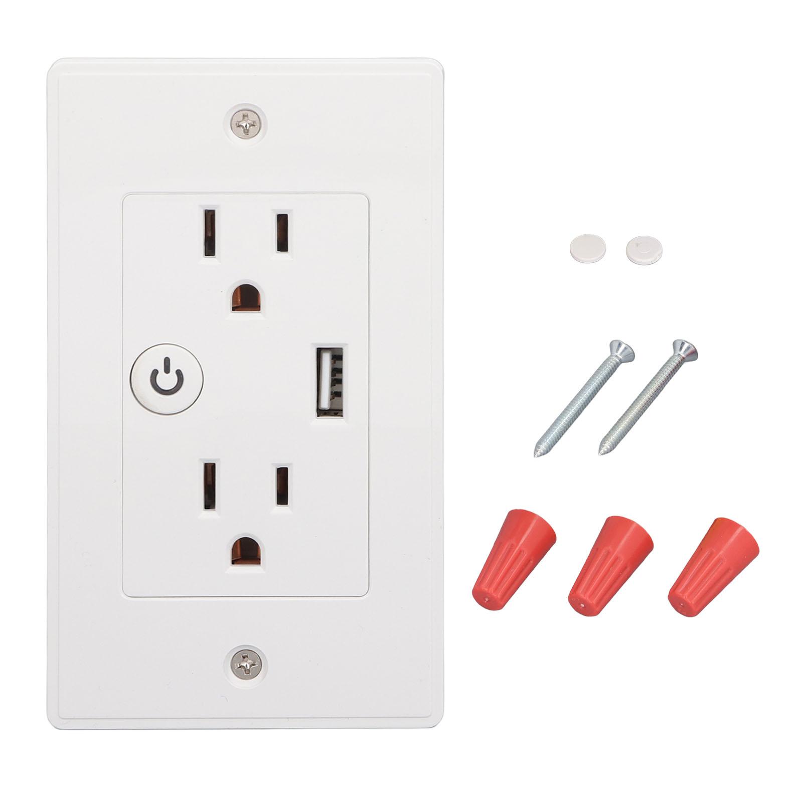 Smart Wall Outlet USB Voice Control Multifunctional WiFi Wall Socket for Home Office AC
Smart Wall Outlet USB Voice Control Multifunctional WiFi Wall Socket for Home Office AC