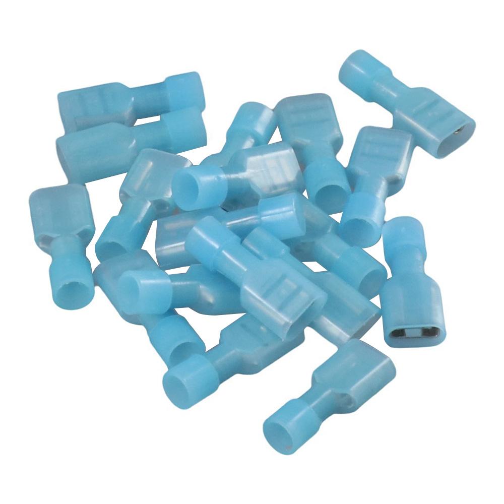 100Pcs Nylon Fully Insulated Spade Wire Connectors 16-14 AWG Blue Spade Connector FMDFN2-250 Crimp Terminal Automotive
100Pcs Nylon Fully Insulated Spade Wire Connectors 16-14 AWG Blue Spade Connector FMDFN2-250 Crimp Terminal Automotive