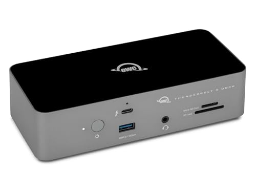 OWC Thunderbolt 5 Dock, a Thunderbolt 5 docking station with multi-OS/multi-device support and USB Power Delivery (USB PD) support. Includes an origin
OWC Thunderbolt 5 Dock, a Thunderbolt 5 docking station with multi-OS/multi-device support and USB Power Delivery (USB PD) support. Includes an origin