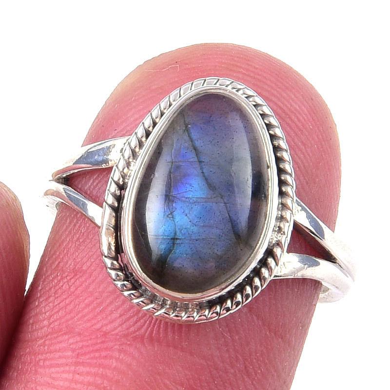 Natural Labradorite Gemstone Handmade 925 Solid Sterling Silver Ring Size 6 Z1T64
Natural Labradorite Gemstone Handmade 925 Solid Sterling Silver Ring Size 6 Z1T64