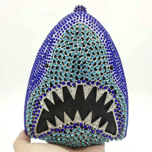 Boutique De FGG 3D Shark Crystal Clutch Purse Evening Bags and Clutches For Women Wedding Handbags Party Rhinestone Clutch Purse Mini Size
Boutique De FGG 3D Shark Crystal Clutch Purse Evening Bags and Clutches For Women Wedding Handbags Party Rhinestone Clutch Purse Mini Size