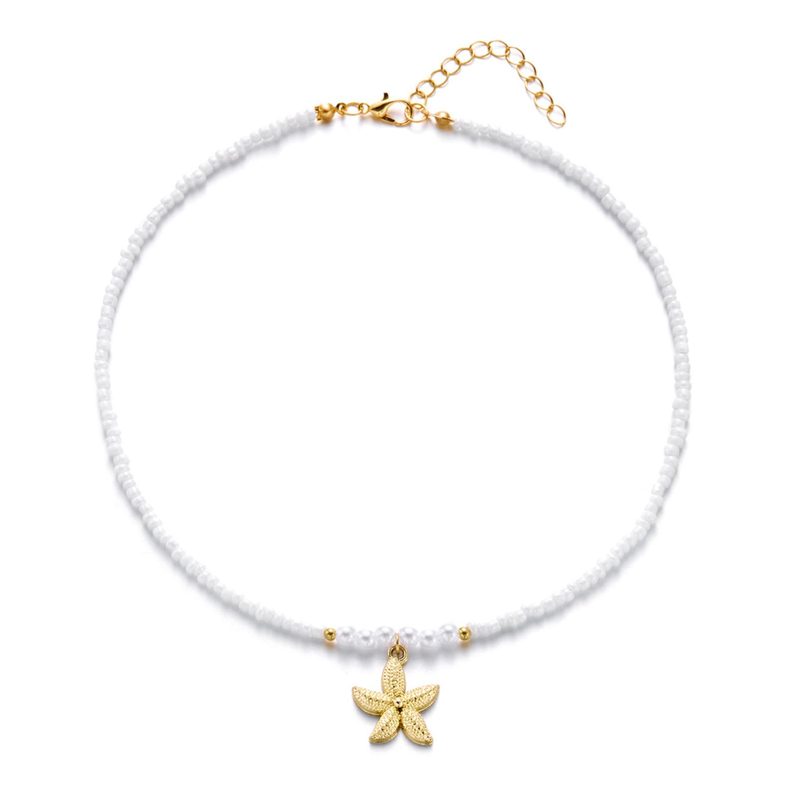 Elegant Adjustable Pearls Bead Necklace With Starfish Charm Stylish Bohemian Jewelry for Casual Outings and Gifts 3
Elegant Adjustable Pearls Bead Necklace With Starfish Charm Stylish Bohemian Jewelry for Casual Outings and Gifts 3