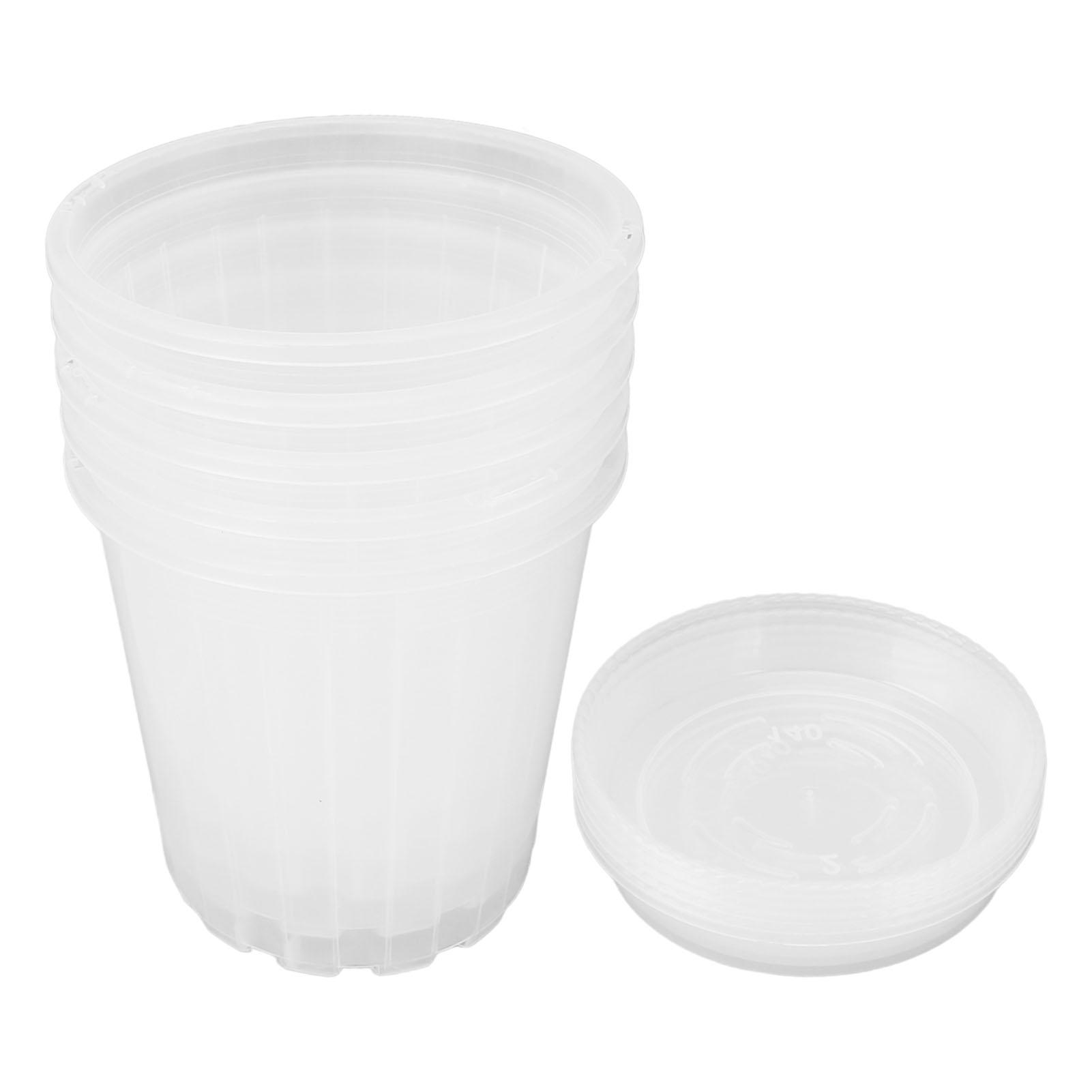 5 Set Orchid Pots with Holes and Saucers Breathable Clear Plastic Orchid Planter Plant Pot for Indoor Outdoor Garden Medium NF140 and 140 Transparent Saucers
5 Set Orchid Pots with Holes and Saucers Breathable Clear Plastic Orchid Planter Plant Pot for Indoor Outdoor Garden Medium NF140 and 140 Transparent Saucers