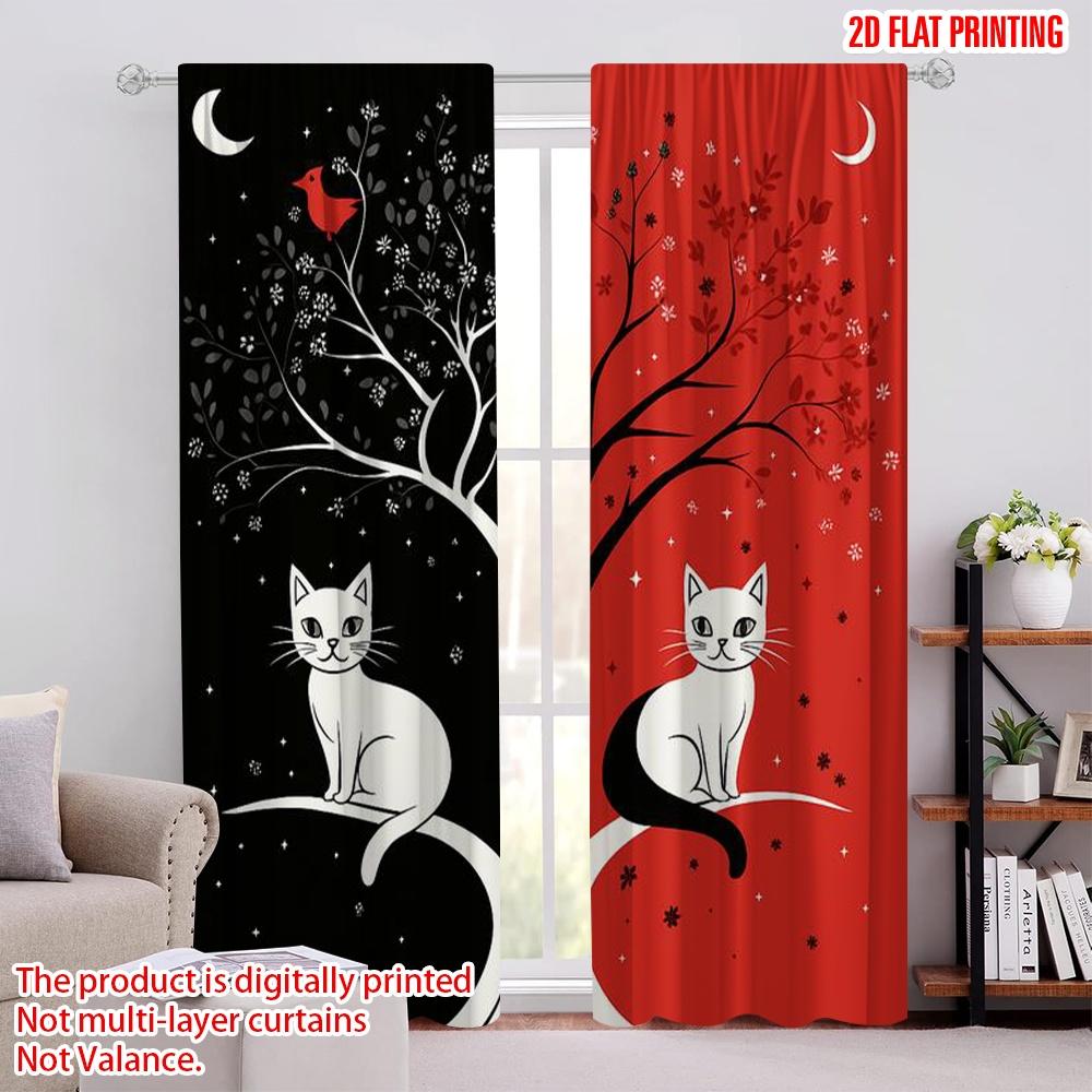 2 шт., 2D печать на плоскости, оконная штора Инь-Ян кошки, полиэстер, тканая (без удилища) Праздник для декора спальни, гостиной, офиса 52.50 × 116.00 cm 2 pcs
2 шт., 2D печать на плоскости, оконная штора Инь-Ян кошки, полиэстер, тканая (без удилища) Праздник для декора спальни, гостиной, офиса 52.50 × 116.00 cm 2 pcs