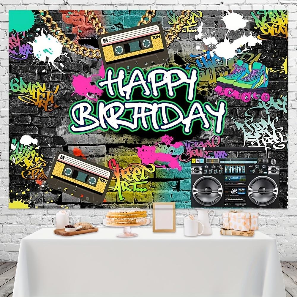 1PC 7x5ft Graffiti 80 s 90 s Backdrop - Urban Retro Birthday Party Decor for Hip Hop Rock Theme - Cake Table Banner & Photo Booth Props
1PC 7x5ft Graffiti 80 s 90 s Backdrop - Urban Retro Birthday Party Decor for Hip Hop Rock Theme - Cake Table Banner & Photo Booth Props