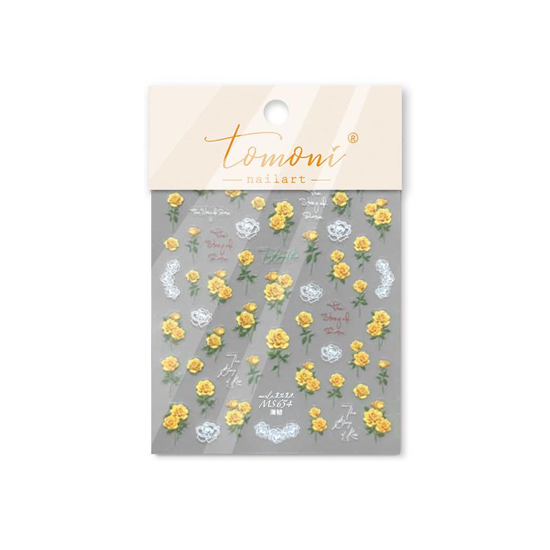 Тонкая прочная желтая роза наклейка для дизайна ногтей своими руками креативная декоративная наклейка MS654
Тонкая прочная желтая роза наклейка для дизайна ногтей своими руками креативная декоративная наклейка MS654