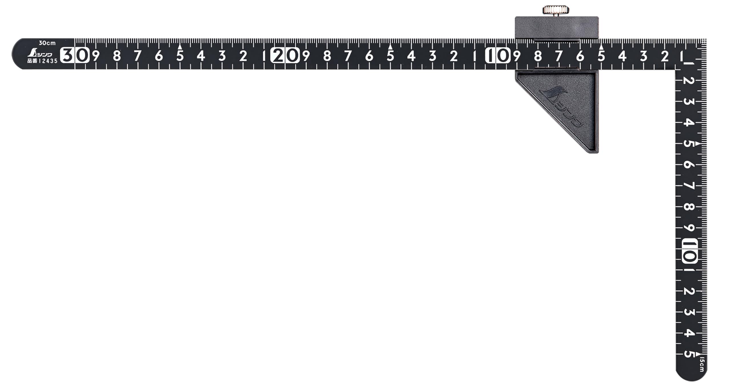 Shinwa Sokutei Small Square 30 x 15 Same Scale on Both with 12442 Carpenter s Ruler, cm, Sides, Stopper, чорний
Shinwa Sokutei Small Square 30 x 15 Same Scale on Both with 12442 Carpenter s Ruler, cm, Sides, Stopper, чорний