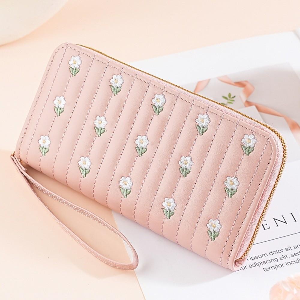 New Floral Embroidery Women Long Wallets Large-Capacity Zipper Leather Purses Multi-Card Slots Clutch Bag Women Fashion розовый
New Floral Embroidery Women Long Wallets Large-Capacity Zipper Leather Purses Multi-Card Slots Clutch Bag Women Fashion розовый