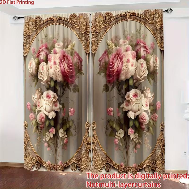 2 шт. Дзеркальні штори з принтом троянд, підходять для спальні, вітальні, кухонної декорації, домашньої декорації, прикраси вікна 14Wx39L(35x100CM)x2&Rod Pocket
2 шт. Дзеркальні штори з принтом троянд, підходять для спальні, вітальні, кухонної декорації, домашньої декорації, прикраси вікна 14Wx39L(35x100CM)x2&Rod Pocket