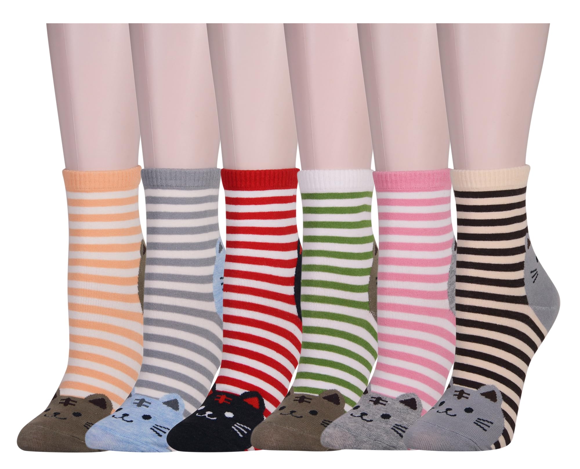 Cansok Cute Cat Pattern Colorful Fashion Socks 6 Pair Casual Socks Pattern of 6 Women s Socks, Set, Girls, Set, Women s (Border (Set Pairs))
Cansok Cute Cat Pattern Colorful Fashion Socks 6 Pair Casual Socks Pattern of 6 Women s Socks, Set, Girls, Set, Women s (Border (Set Pairs))