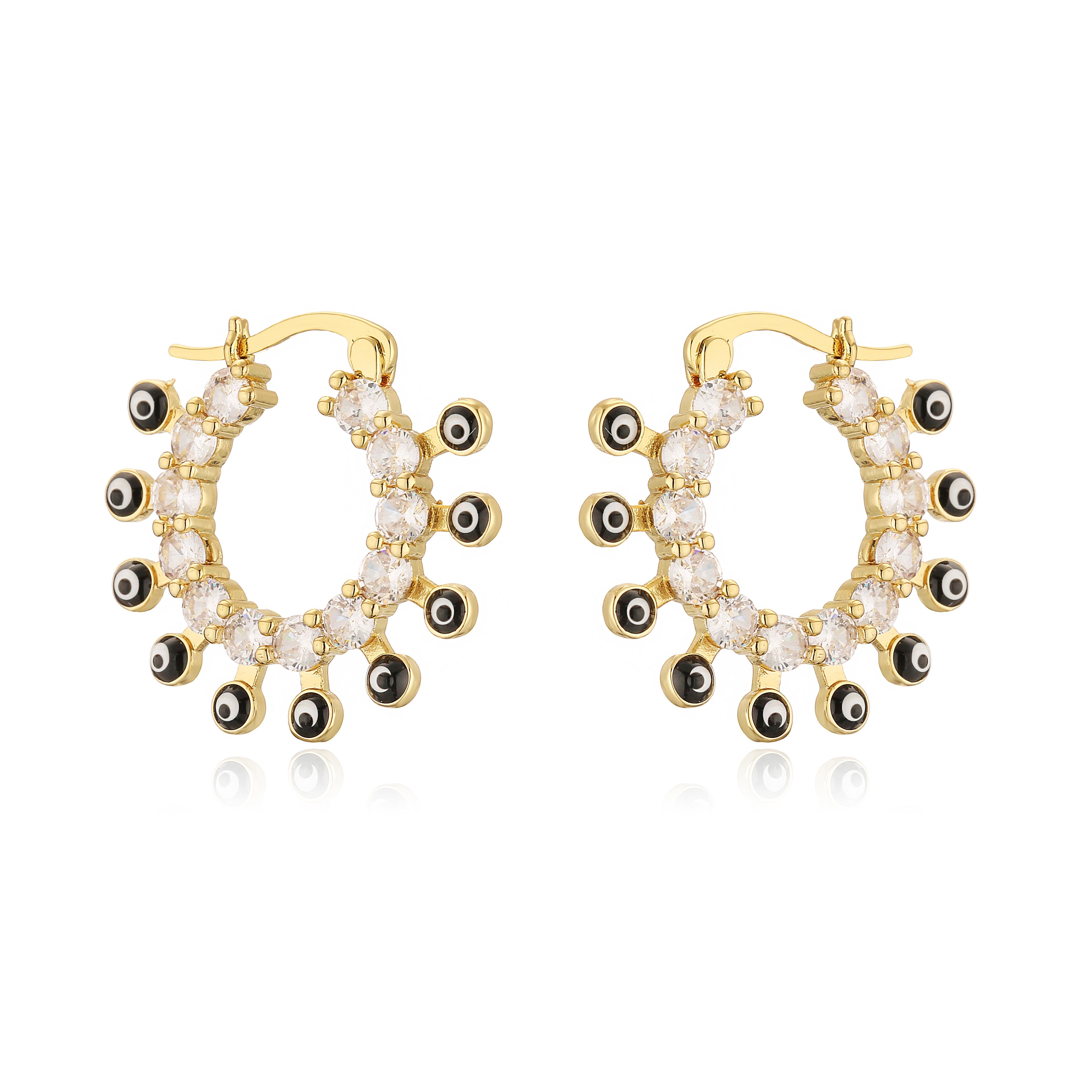 HECHENG,Lucky Enamel Eyes Earrings,Zircon Geometric Big Circle Drop Earrings For Women Ladies Copper Zircon Gifts чорний
HECHENG,Lucky Enamel Eyes Earrings,Zircon Geometric Big Circle Drop Earrings For Women Ladies Copper Zircon Gifts чорний
