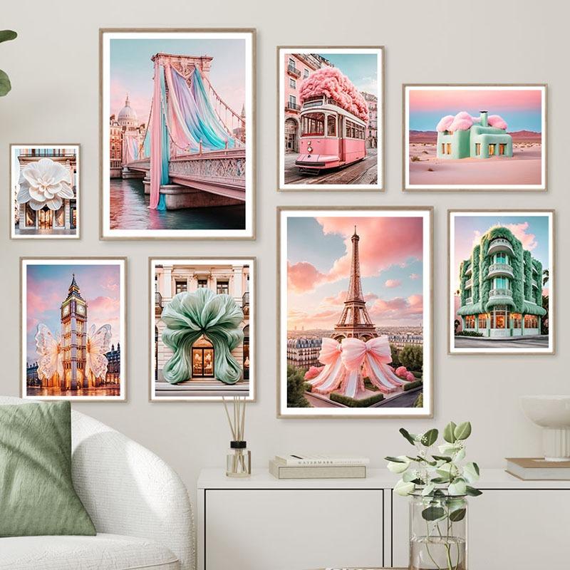 Pink Paris Tower Bridge Bus silk Flower City Landscape Wall Art Canvas Painting Posters And Prints Picture For Living Room Decor 21cm×30cm NoFrame
Pink Paris Tower Bridge Bus silk Flower City Landscape Wall Art Canvas Painting Posters And Prints Picture For Living Room Decor 21cm×30cm NoFrame