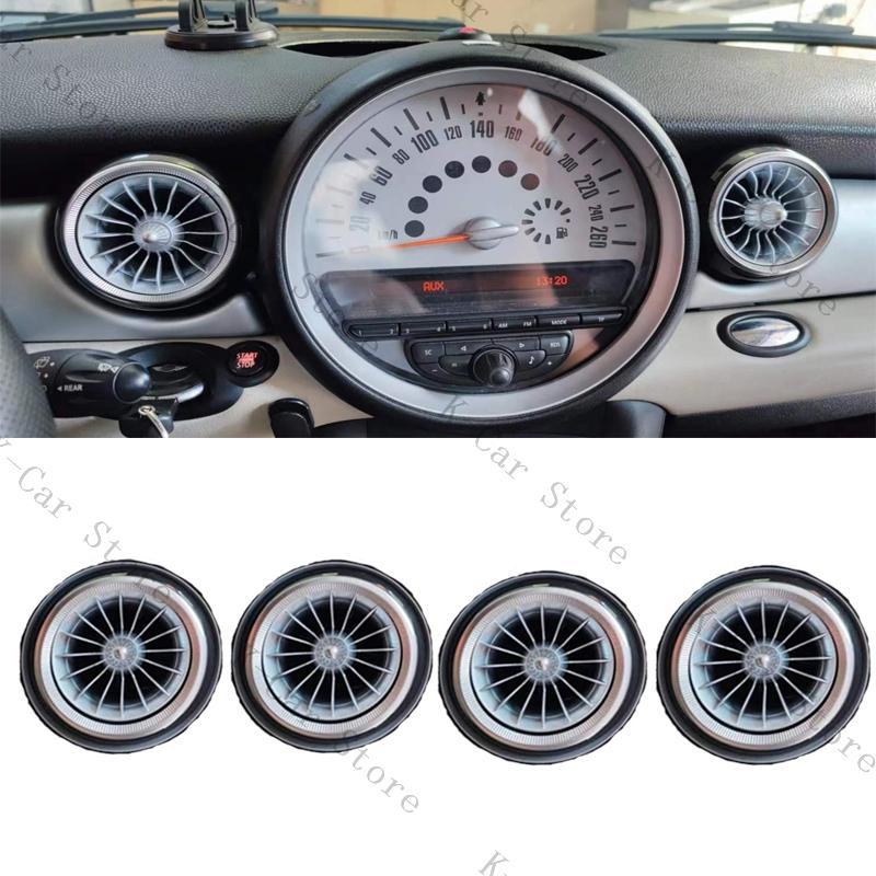For BMW MINI Cooper R55 R56 R57 4PCS LED Front Dashboard AC Air Conditioner Air Outlet Turbo Interior Trim Car Accessories
For BMW MINI Cooper R55 R56 R57 4PCS LED Front Dashboard AC Air Conditioner Air Outlet Turbo Interior Trim Car Accessories