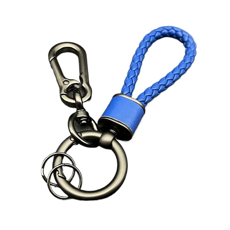 Rockyu Genuine Leather Braided Keychain for Men and Car Key Chain with Stainless Steel Stylish Gift Women, Ring, (Blue) синий
Rockyu Genuine Leather Braided Keychain for Men and Car Key Chain with Stainless Steel Stylish Gift Women, Ring, (Blue) синий