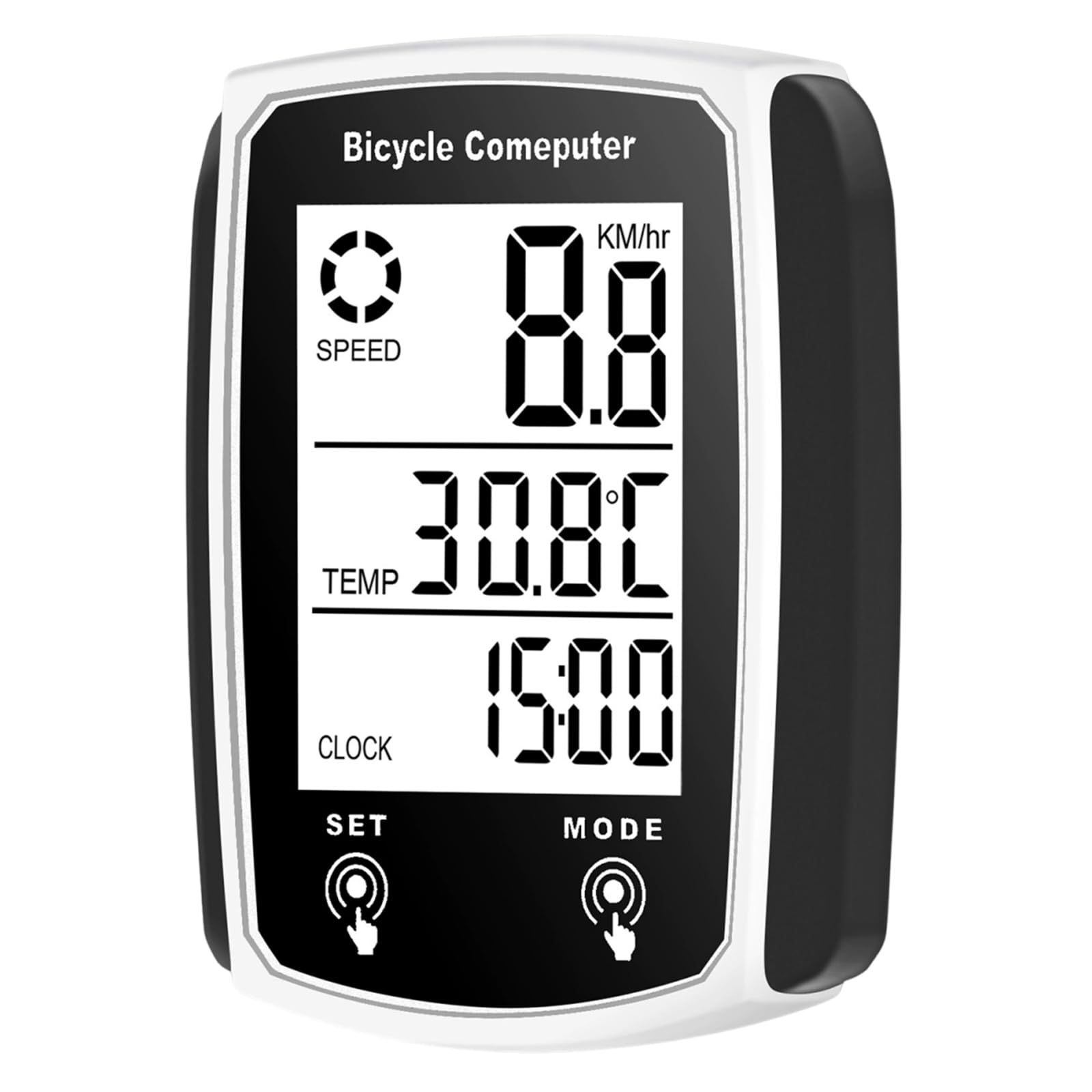 Cycle Computer Speedometer Multifunctional Large Screen Display Waterproof Backlit Wired білий
Cycle Computer Speedometer Multifunctional Large Screen Display Waterproof Backlit Wired білий