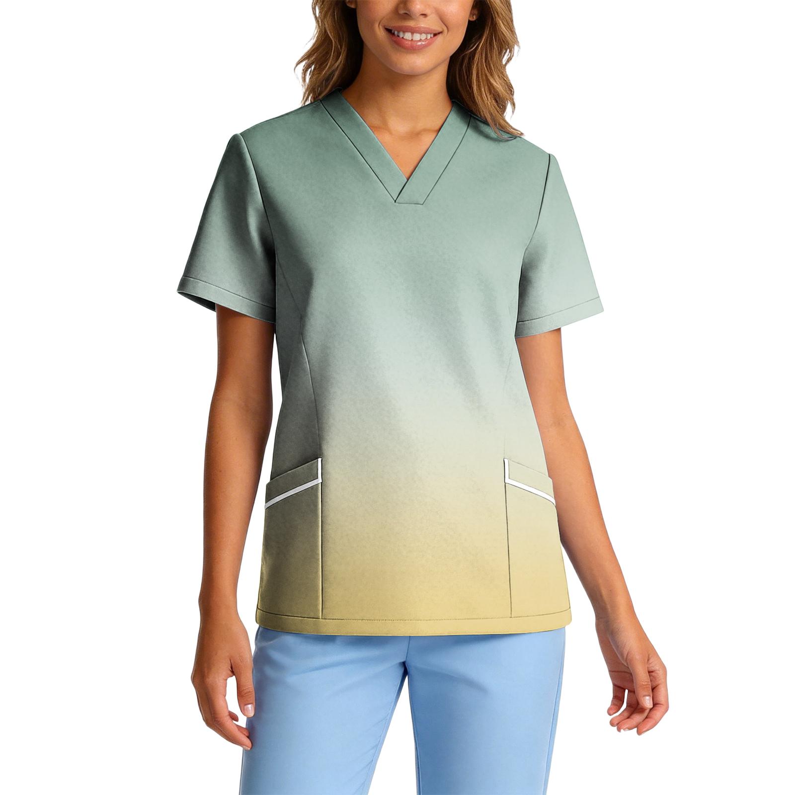 Women’s Stretch Quick Dry V Neck Short Sleeve Pocket Printed Scrub Top for Healthcare Work Uniforms M
Women’s Stretch Quick Dry V Neck Short Sleeve Pocket Printed Scrub Top for Healthcare Work Uniforms M
