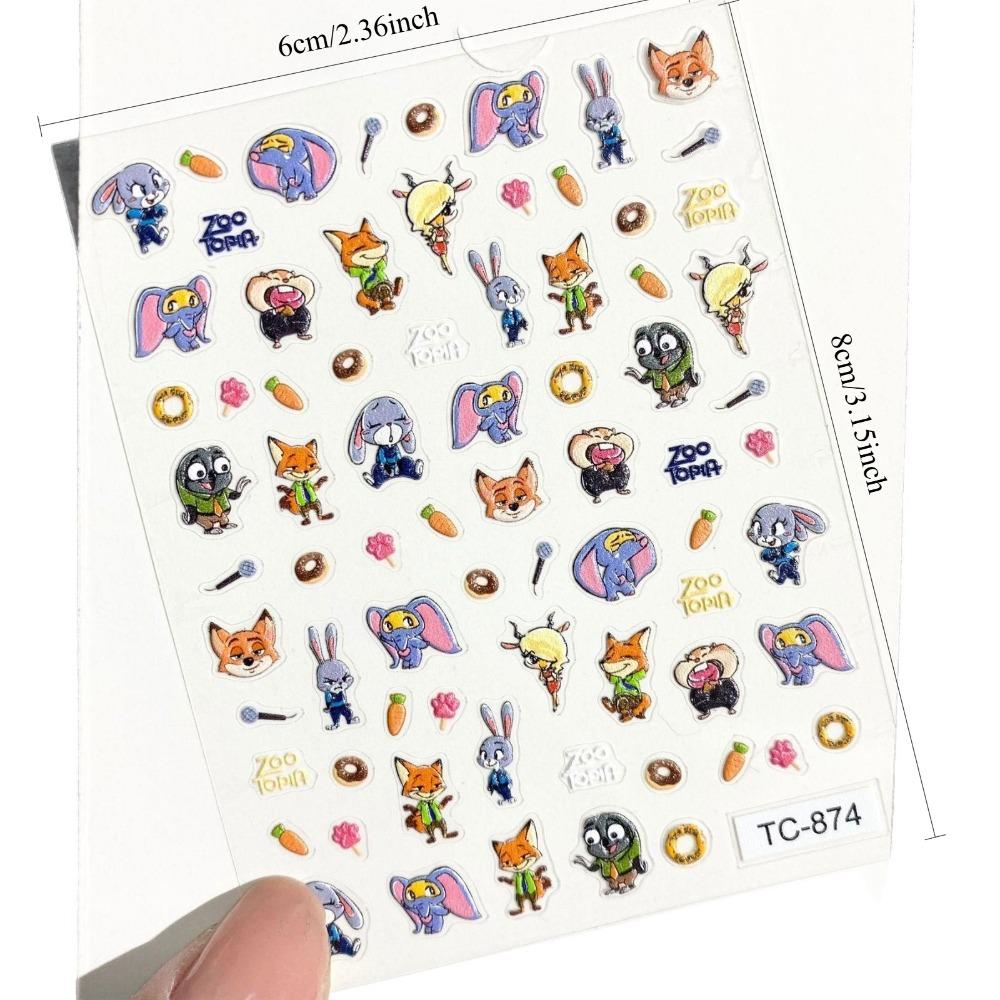 Disney Zootopia Judy Nick Kawaii Stickers Cute Relief Three-Dimensional Adhesive Tape Creative Diy Nail Phone Case Gift for Girl TC874
Disney Zootopia Judy Nick Kawaii Stickers Cute Relief Three-Dimensional Adhesive Tape Creative Diy Nail Phone Case Gift for Girl TC874