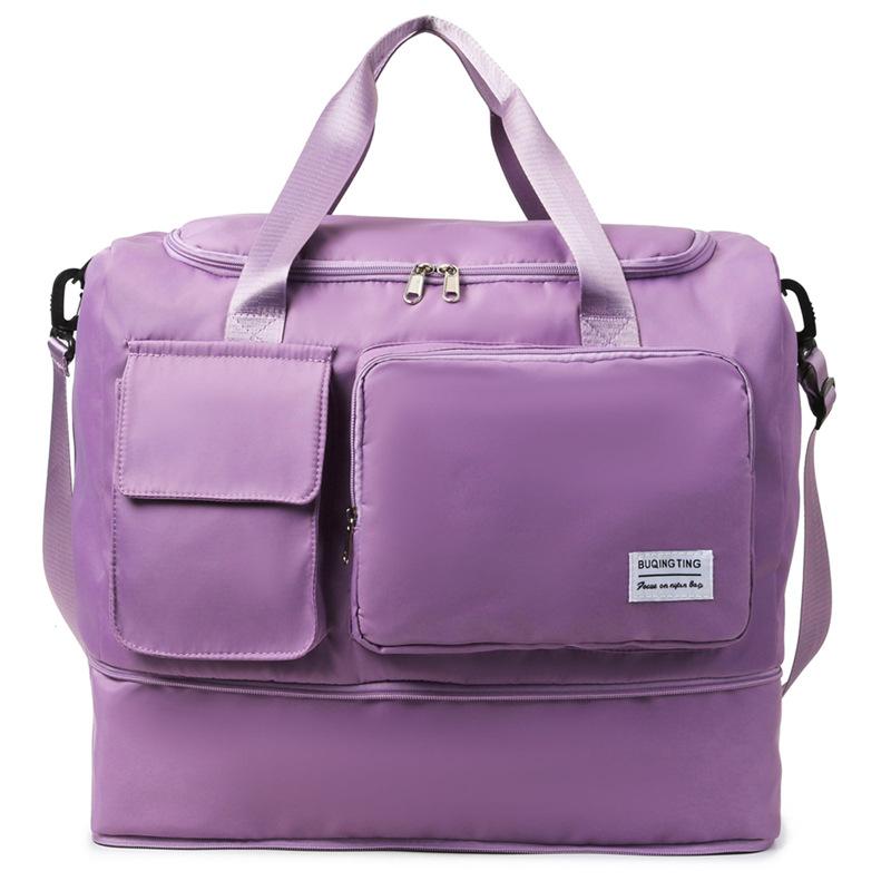 Sports fitness bag women s lightweight and simple casual portable luggage bag outdoor travel dry and wet separation camping bag One size світло-фіолетового кольору
Sports fitness bag women s lightweight and simple casual portable luggage bag outdoor travel dry and wet separation camping bag One size світло-фіолетового кольору
