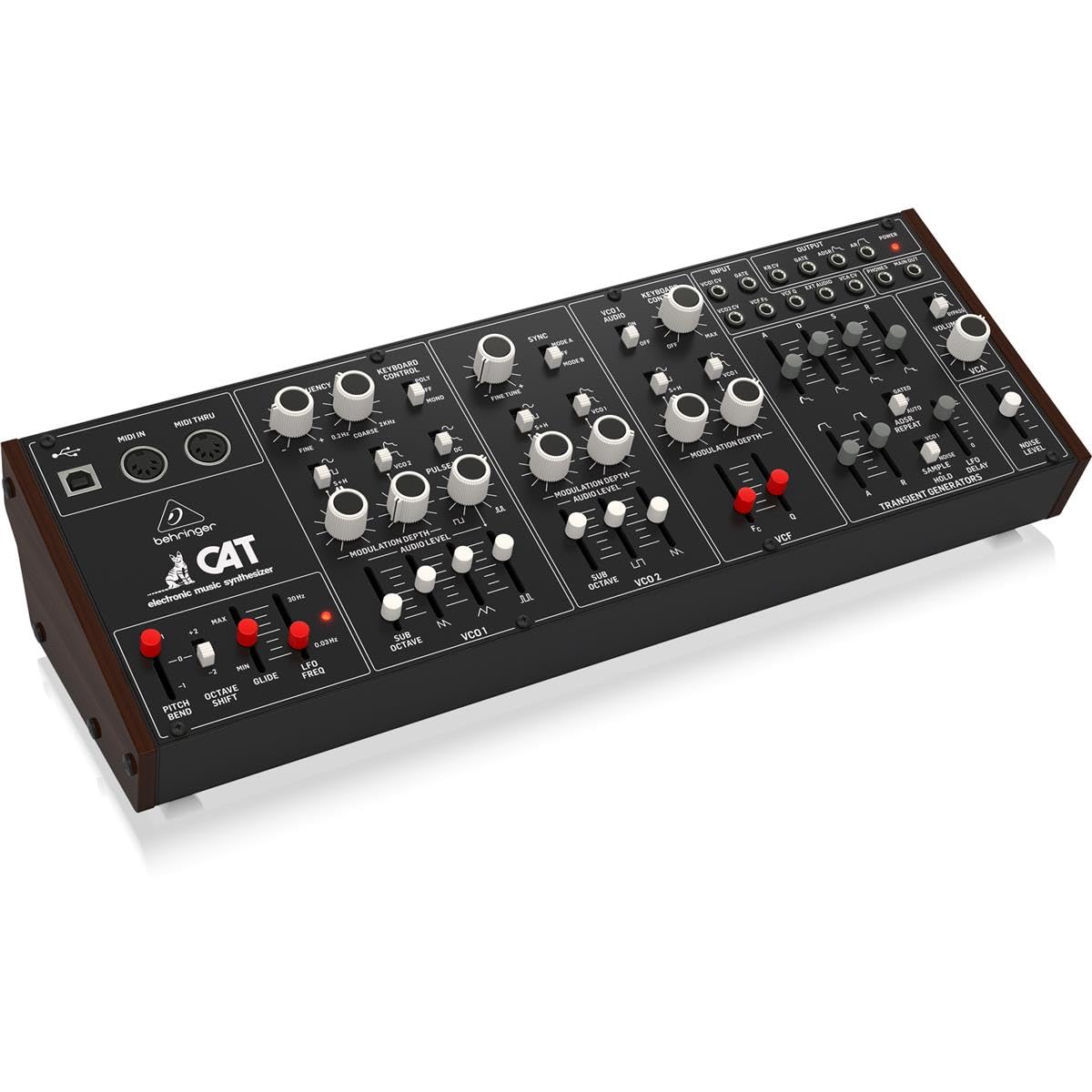 Behringer Analog Synthesizer Eurorack Compatible Design Patchable CAT black Duophonic/Paraphonic Semi-Modular чорний
Behringer Analog Synthesizer Eurorack Compatible Design Patchable CAT black Duophonic/Paraphonic Semi-Modular чорний