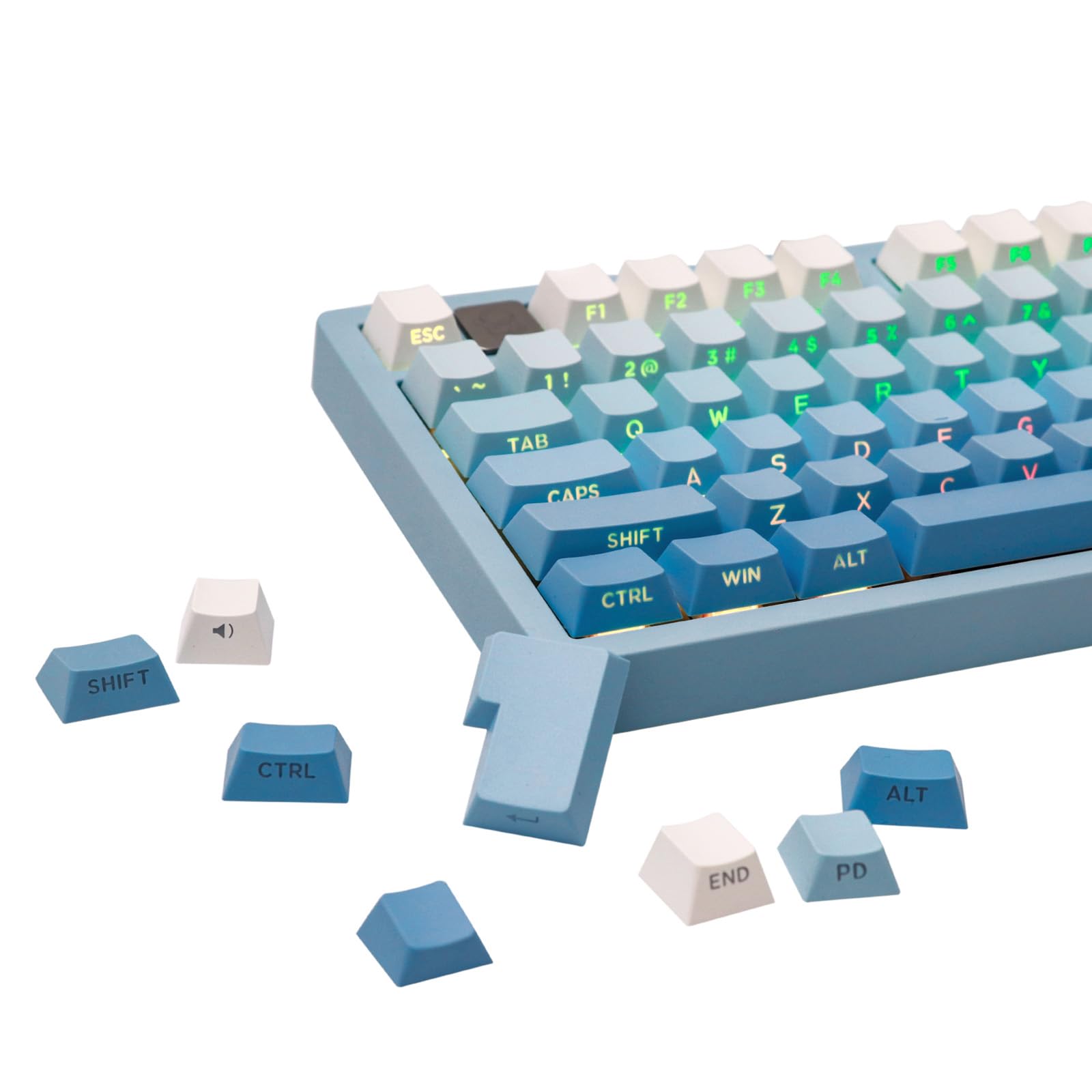 EPOMAKER 133 Key Double Shot Side Print PBT Cherry Profile Keycap Set for Mechanical Gaming Keyboard ANSI Layout Compatible with Switches Перемикачі
EPOMAKER 133 Key Double Shot Side Print PBT Cherry Profile Keycap Set for Mechanical Gaming Keyboard ANSI Layout Compatible with Switches Перемикачі