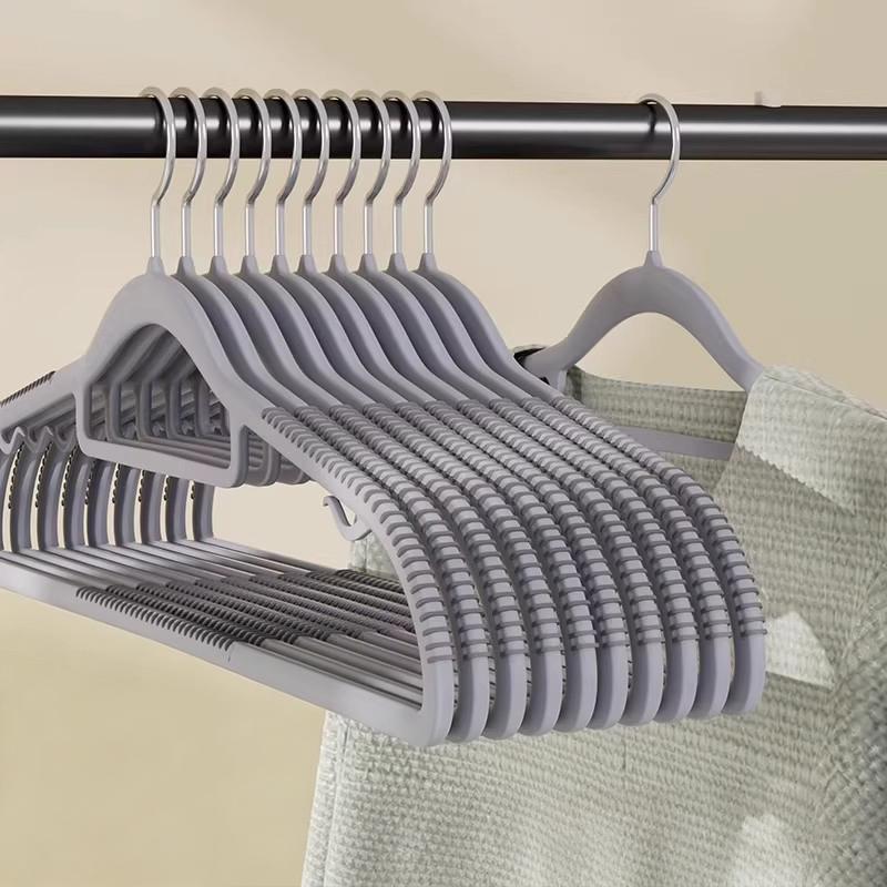 10 Piece Set Of Heavy-Duty Dry And Wet Hangers With Anti Slip Pads Saving Space A2
10 Piece Set Of Heavy-Duty Dry And Wet Hangers With Anti Slip Pads Saving Space A2