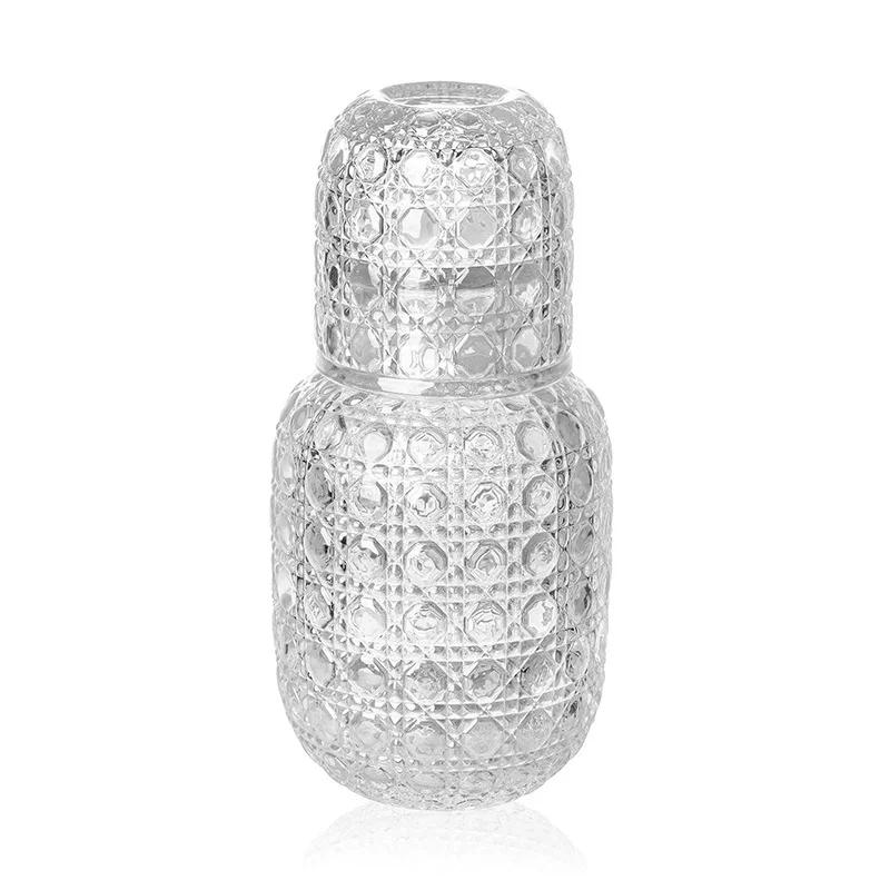 Glass Water Bottle One Pot One Cup Set Retro Transparent Embossed Crabapple Pattern Juice Ice Water Kettle Household Glass Cups
Glass Water Bottle One Pot One Cup Set Retro Transparent Embossed Crabapple Pattern Juice Ice Water Kettle Household Glass Cups