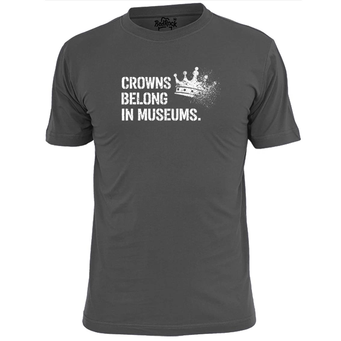 Mens Crowns Belong In Museums Anti Monarchy T shirt L
Mens Crowns Belong In Museums Anti Monarchy T shirt L