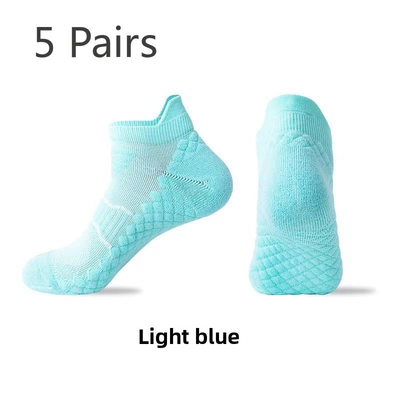 5 Pairs Men and Women Four Season Massage Bottom Professional Sport Solid Color Boat Socks M синій
5 Pairs Men and Women Four Season Massage Bottom Professional Sport Solid Color Boat Socks M синій