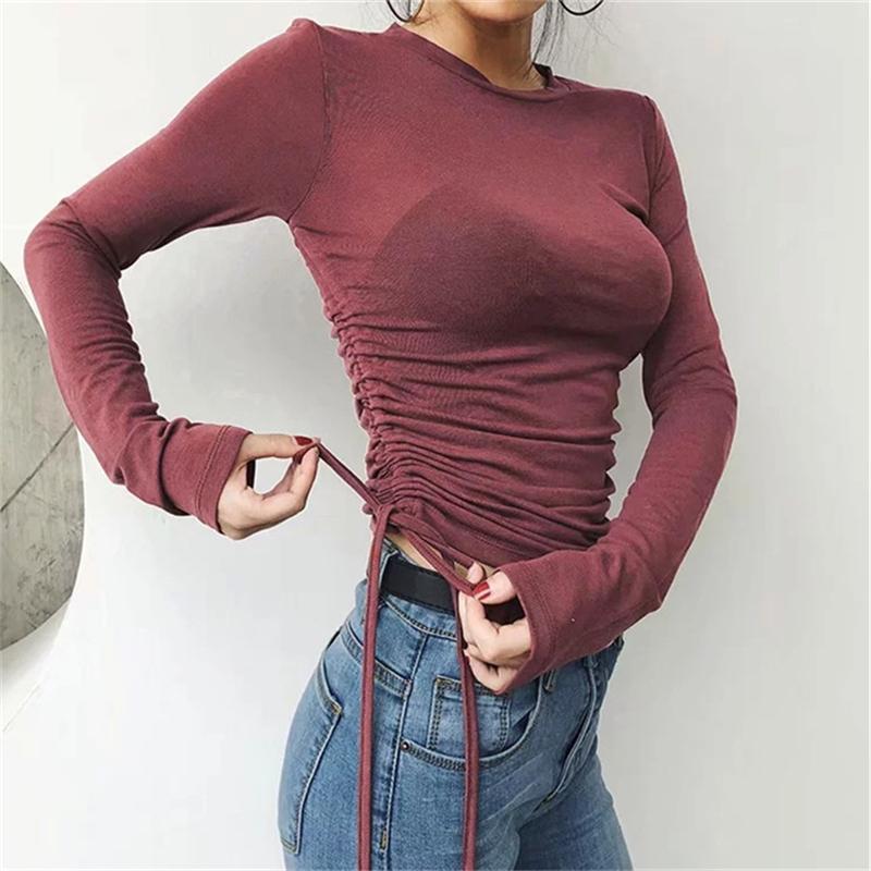 Жінки осінні плісировані мереживні сорочки осінь сексуальний верхній шнурок з довгими рукавами еластична повсякденна вечірка кругла шия тонкий короткий верхній одяг S червоний
Жінки осінні плісировані мереживні сорочки осінь сексуальний верхній шнурок з довгими рукавами еластична повсякденна вечірка кругла шия тонкий короткий верхній одяг S червоний