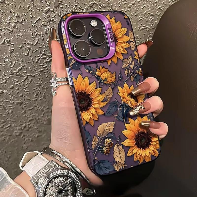 Luxury Sunflower Pattern Phone Case For iPhone 17 Air 16e 16 Pro Max 15 14 Plus 13 12 Mini 11 Pro Shockproof Silicone Back Cover iPhone 15 Pro Max
Luxury Sunflower Pattern Phone Case For iPhone 17 Air 16e 16 Pro Max 15 14 Plus 13 12 Mini 11 Pro Shockproof Silicone Back Cover iPhone 15 Pro Max