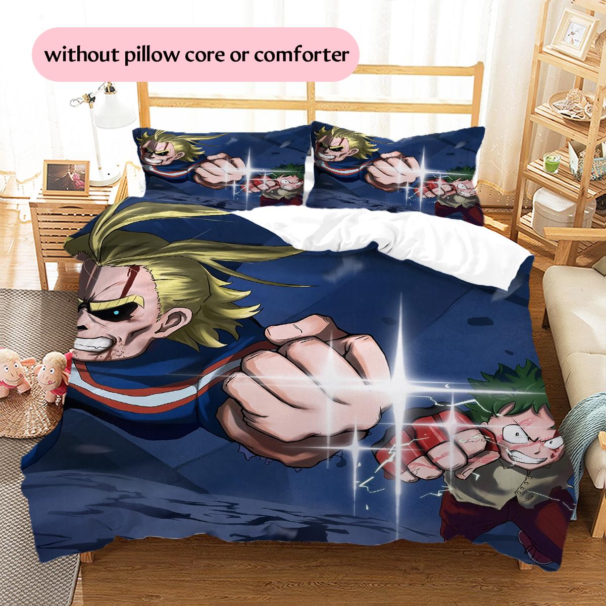 Hero AcademiaPattern Bedding Quilt Set Home Decoration Gift (1 * duvet cover + 2 * pillowcase without core) 135x200cm
Hero AcademiaPattern Bedding Quilt Set Home Decoration Gift (1 * duvet cover + 2 * pillowcase without core) 135x200cm