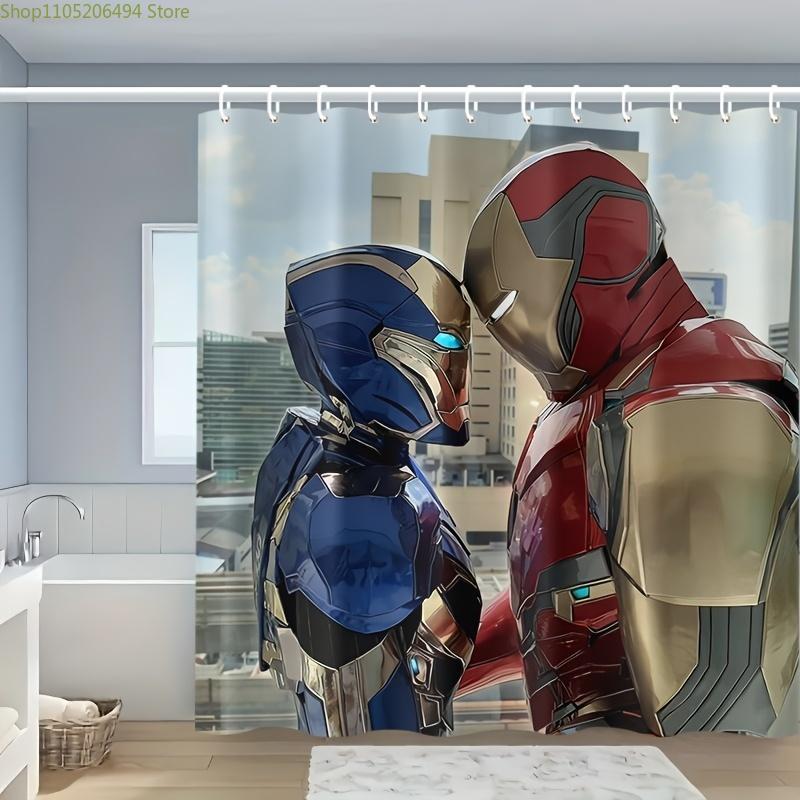 1 шт. Шторка для душа Marvel Железный человек - Водонепроницаемый полиэстер, 12 крючков в комплекте, Синий и золотой дизайн Железного человека, Идеальная 90x180cm
1 шт. Шторка для душа Marvel Железный человек - Водонепроницаемый полиэстер, 12 крючков в комплекте, Синий и золотой дизайн Железного человека, Идеальная 90x180cm