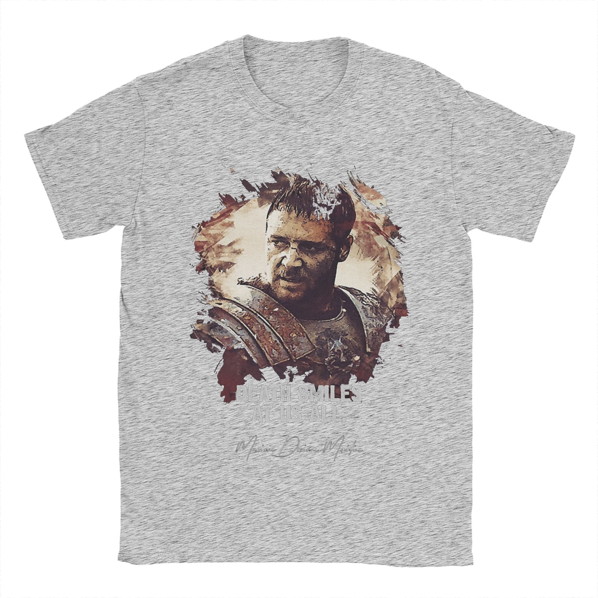 Death Smiles At Us All MAXIMUS Gladiator movie Tee Shirt for Men Women Gift Idea T Shirts Cotton Clothing L
Death Smiles At Us All MAXIMUS Gladiator movie Tee Shirt for Men Women Gift Idea T Shirts Cotton Clothing L