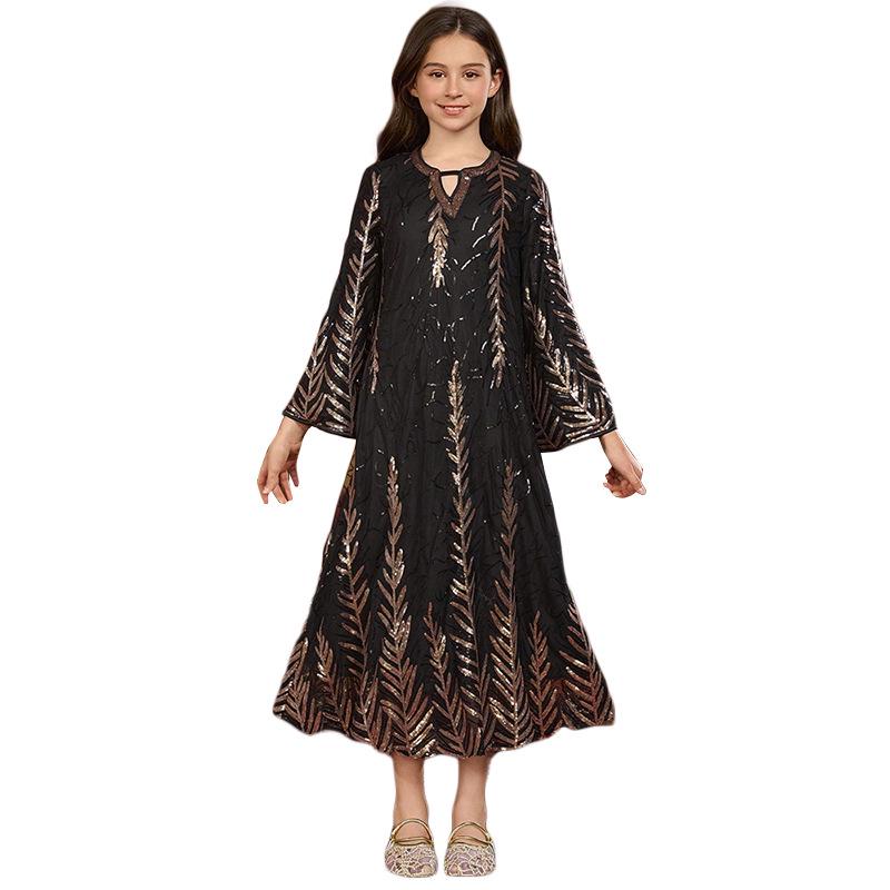 KK8038 Fashionable Girls Sequin V-Neck Long Sleeve Elegant Dress for Halloween 160cm (11Y) чёрный
KK8038 Fashionable Girls Sequin V-Neck Long Sleeve Elegant Dress for Halloween 160cm (11Y) чёрный