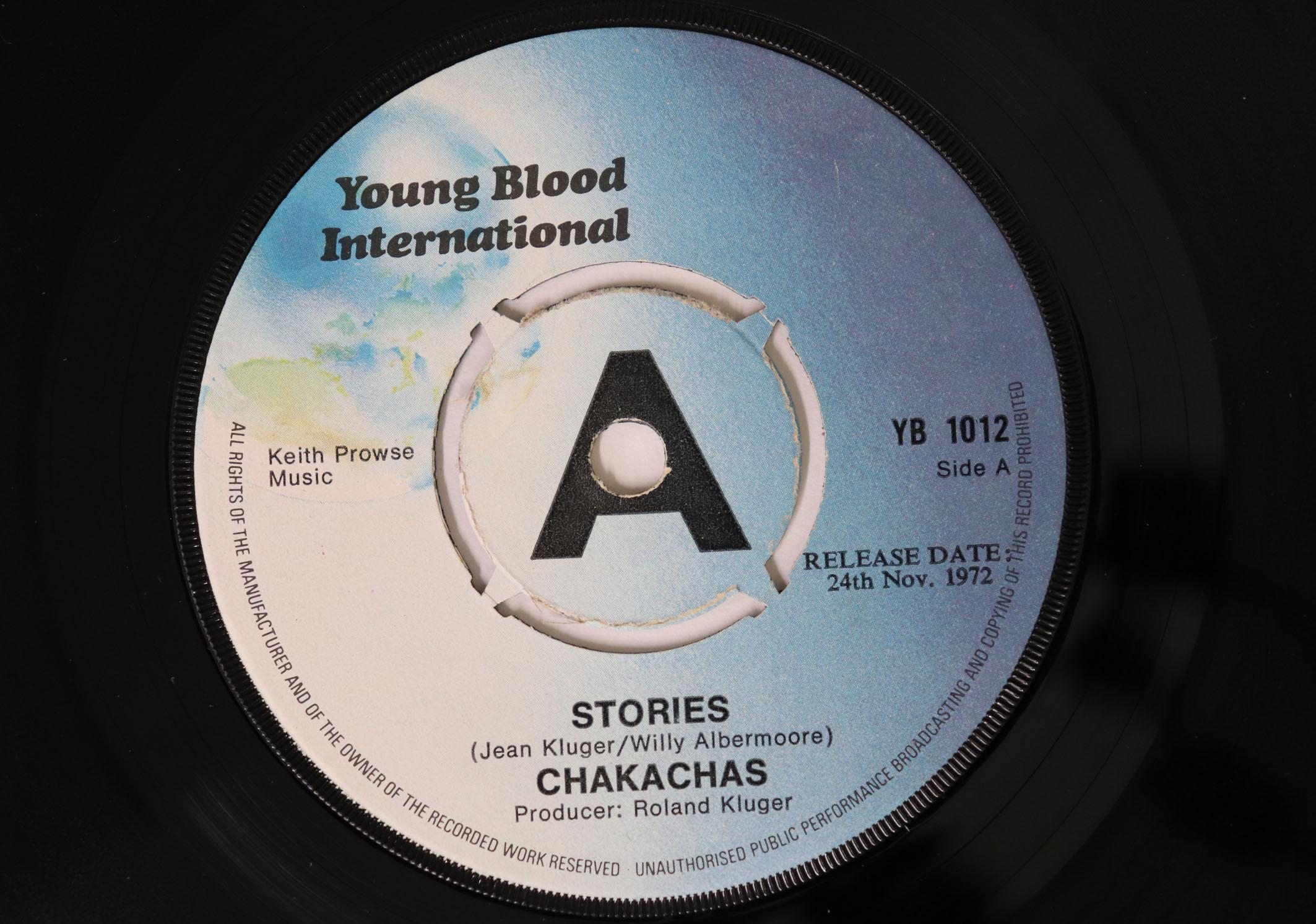 7inch Record CHAKACHAS Stories By The Way YB1012PROMO YOUNG BLOOD IN 1972 UK SoulFunk Used
7inch Record CHAKACHAS Stories By The Way YB1012PROMO YOUNG BLOOD IN 1972 UK SoulFunk Used