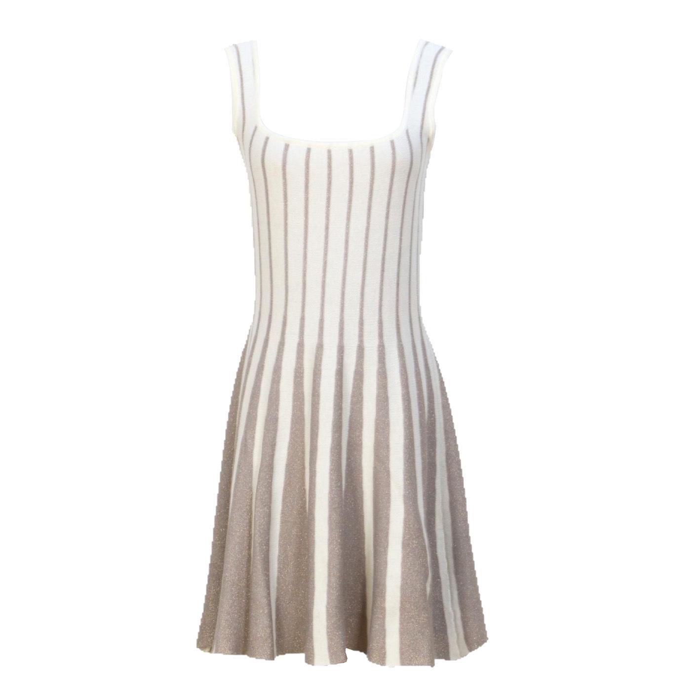 Women s Gold Stripe Knit Suspender Dress: Waist-Slimming, French-Inspired Short Skirt with a Big Swing Large 
Women s Gold Stripe Knit Suspender Dress: Waist-Slimming, French-Inspired Short Skirt with a Big Swing Large