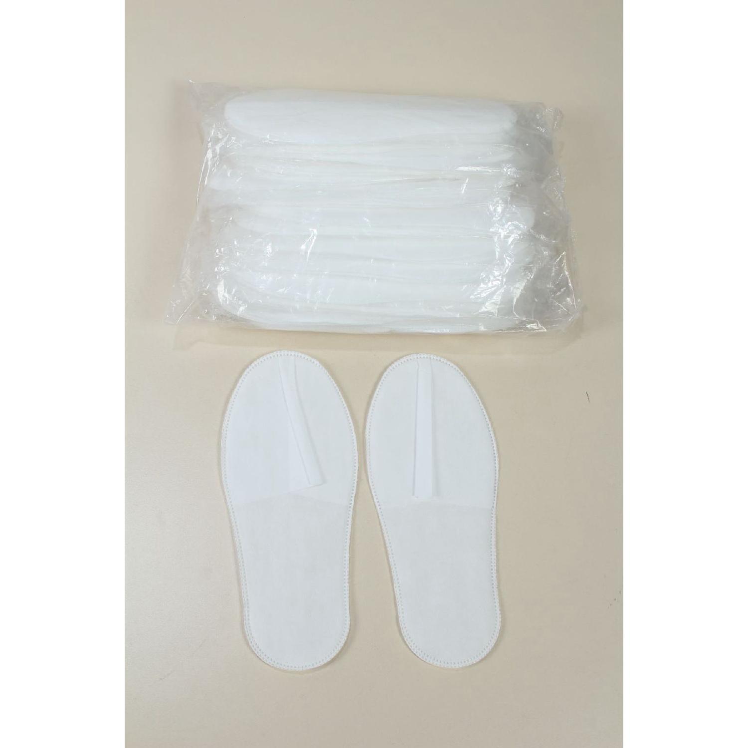 Nonwovenshoes 20 пар готельних тапочок, оверлокових тапочок, одноразових тапочок L/XL білий 
Nonwovenshoes 20 пар готельних тапочок, оверлокових тапочок, одноразових тапочок L/XL білий