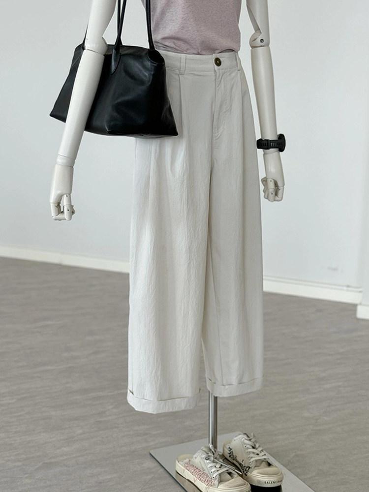 CHAO Recommended! Women s Korean Style Off-White Pleated Casual Wide-Leg Pants with Elastic Waist, Hip-Covering Design Medium грязно-белый
CHAO Recommended! Women s Korean Style Off-White Pleated Casual Wide-Leg Pants with Elastic Waist, Hip-Covering Design Medium грязно-белый