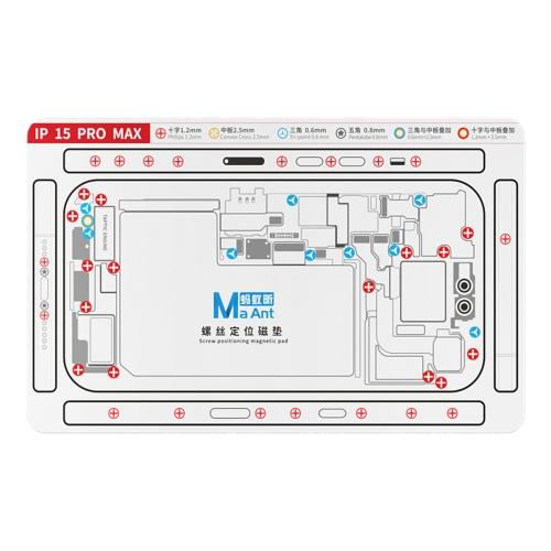 MAANT For iPhone 15 Pro Max Double-Sided Magnetic Screw Positioning Soft Mat Phone Repair Tool Type A
MAANT For iPhone 15 Pro Max Double-Sided Magnetic Screw Positioning Soft Mat Phone Repair Tool Type A