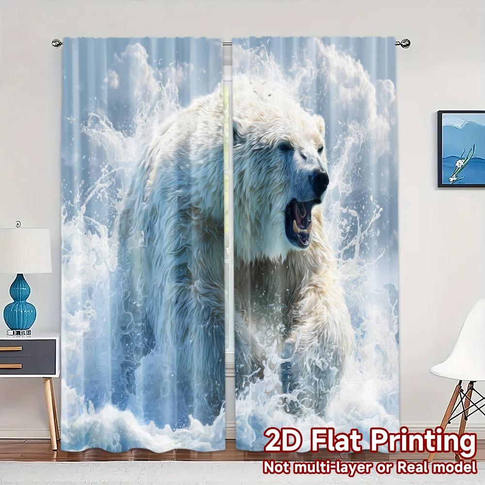 Sheer Flat Printing Curtains Without Rod Arctic Fury Creative Prints Home Decor Curtain Set Of 2 Modern Made Polyester Washable W100*H70(CM)-Rod Pocket&2PCS
Sheer Flat Printing Curtains Without Rod Arctic Fury Creative Prints Home Decor Curtain Set Of 2 Modern Made Polyester Washable W100*H70(CM)-Rod Pocket&2PCS