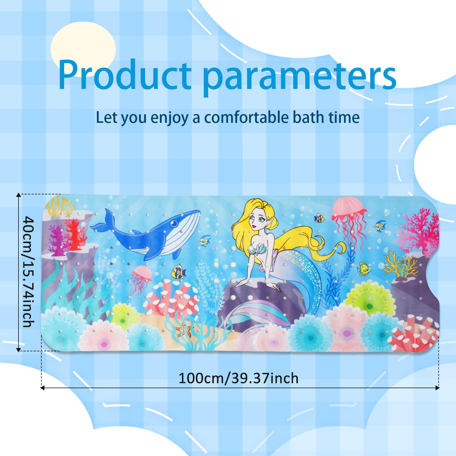 Kids Bath Mat PVC Cute Cartoon Baby Anti Slip Bath Mat with Suction Cup Quick Draining Bathtub Shower Mat Bathroom Accessories 1Pc
Kids Bath Mat PVC Cute Cartoon Baby Anti Slip Bath Mat with Suction Cup Quick Draining Bathtub Shower Mat Bathroom Accessories 1Pc