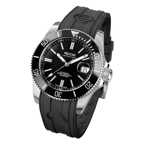 EPOS EROWP 500m Water Resistant Automatic Diver s Watch with Ceramic Bezel, Sporty Design, Men s Black, 3504BKR
EPOS EROWP 500m Water Resistant Automatic Diver s Watch with Ceramic Bezel, Sporty Design, Men s Black, 3504BKR
