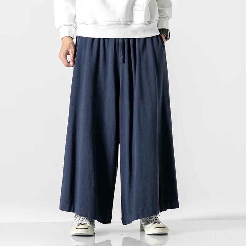 2026 Spring Autumn Chinese Style Cotton Linen Pants Men Casual Wide Leg Pants Men Loose Harajuku Pants Men Oversized Trousers L тёмно-синий
2026 Spring Autumn Chinese Style Cotton Linen Pants Men Casual Wide Leg Pants Men Loose Harajuku Pants Men Oversized Trousers L тёмно-синий