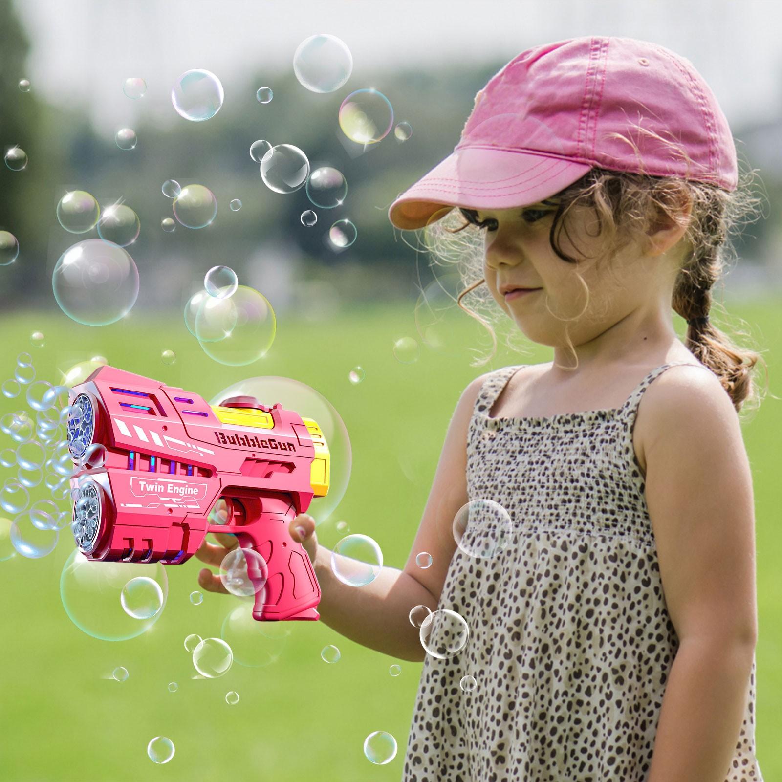 Діти можуть насолоджуватися повністю автоматичною двоциліндровою барвистою електричною машиною для бульбашок з 20 отворами без протікання(100 мл) One Size
Діти можуть насолоджуватися повністю автоматичною двоциліндровою барвистою електричною машиною для бульбашок з 20 отворами без протікання(100 мл) One Size